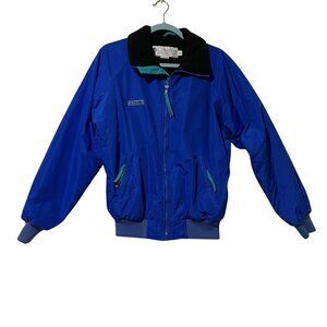 Vintage Columbia Mens Radial Sleeve Blue Jacket Size Medium Nylon Polyester